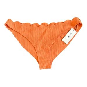 MARYSIA Orange Scalloped Bikini Bottom